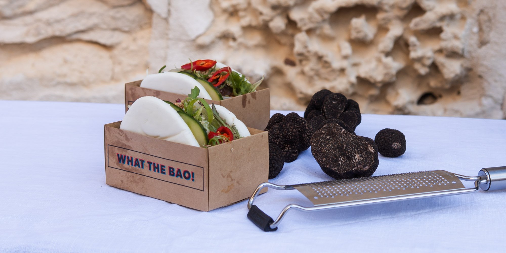 The Fremantle Truffle Festival is a free event featuring gourmet truffle dishes like a truffle infused bao bun